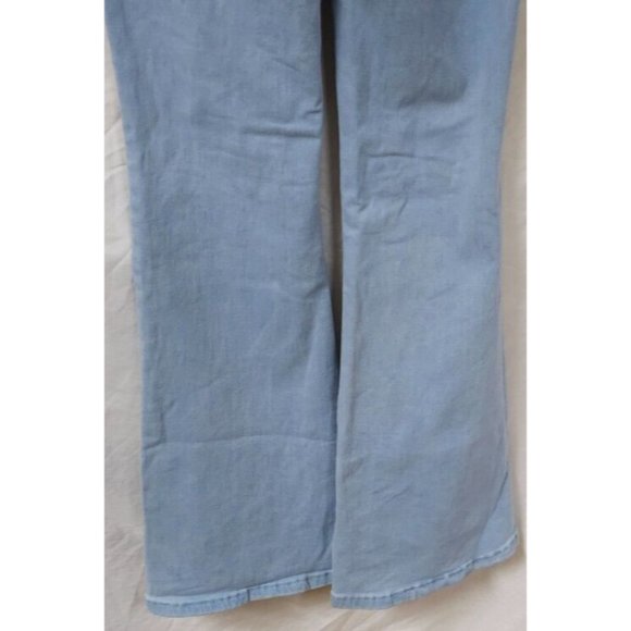 Shein Teens SZ 4 High Rise Flare Leg Light Wash Floral Stretch Jeans 26/28X33 - Picture 10 of 13